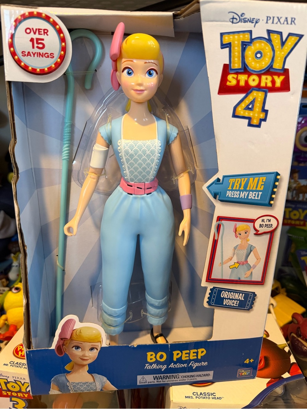 Toy Story Disney Bo Peep Action Figure in Light Blue and Pink